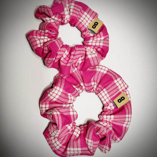 Pink Palaka scrunchie