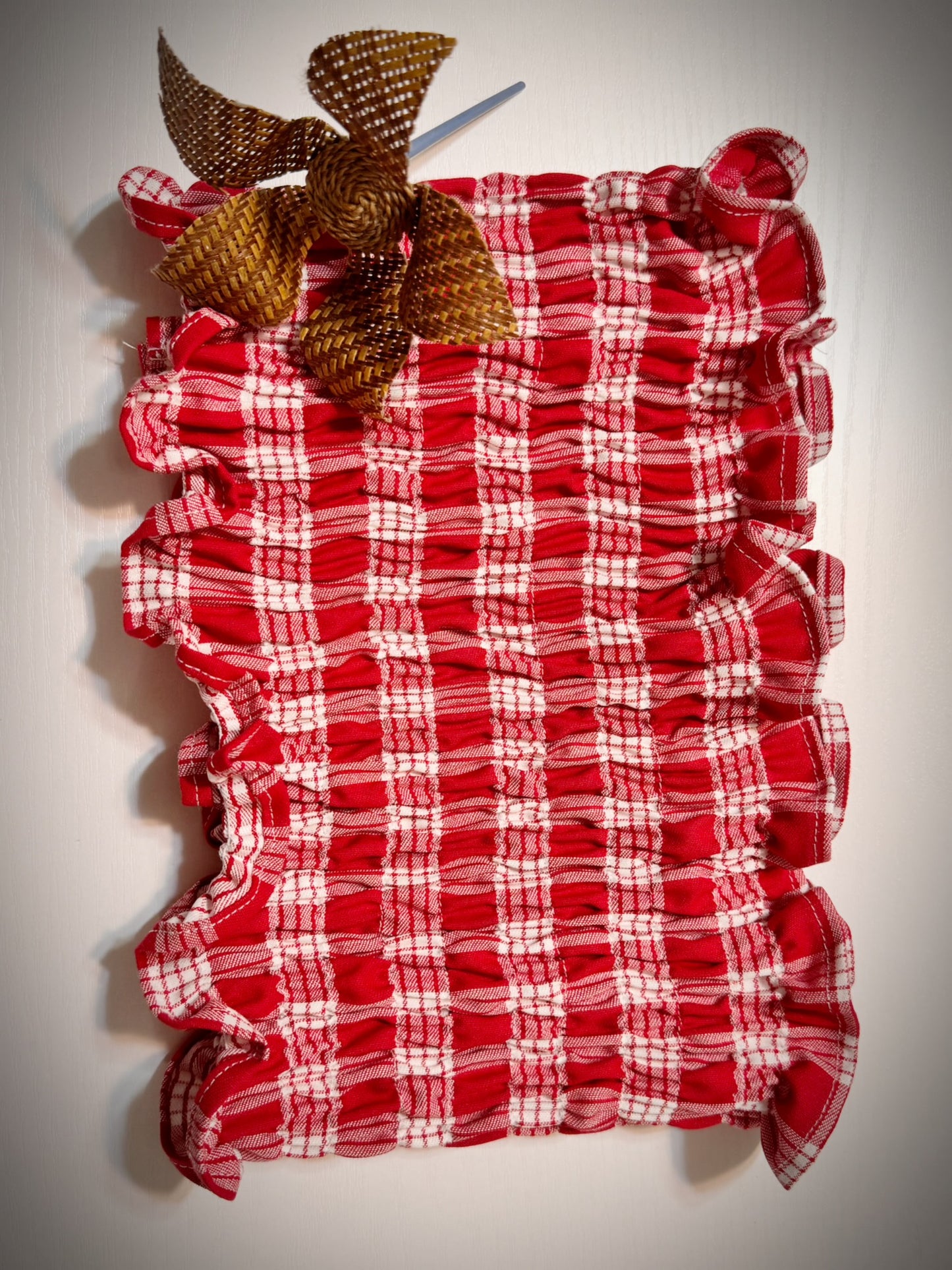 Red Palaka tube top “boob tube”