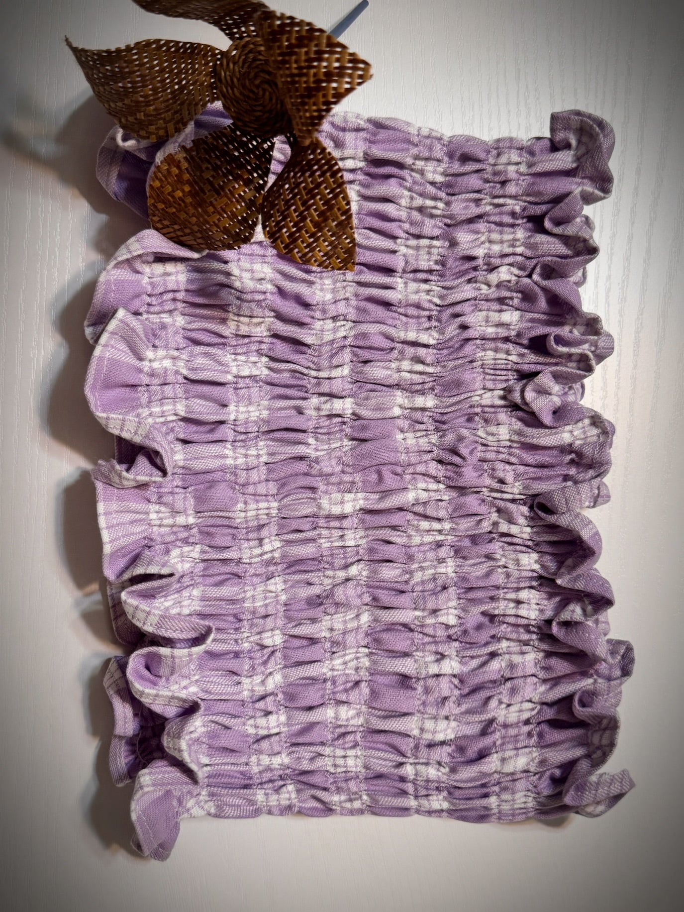 Lavender Palaka tube top “boob tube”