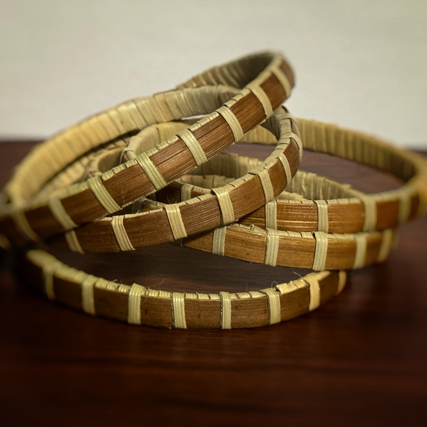 Lauhala maʻalahi woven braclet
