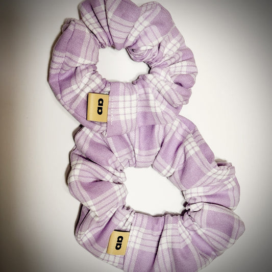 Lavender Palaka scrunchie