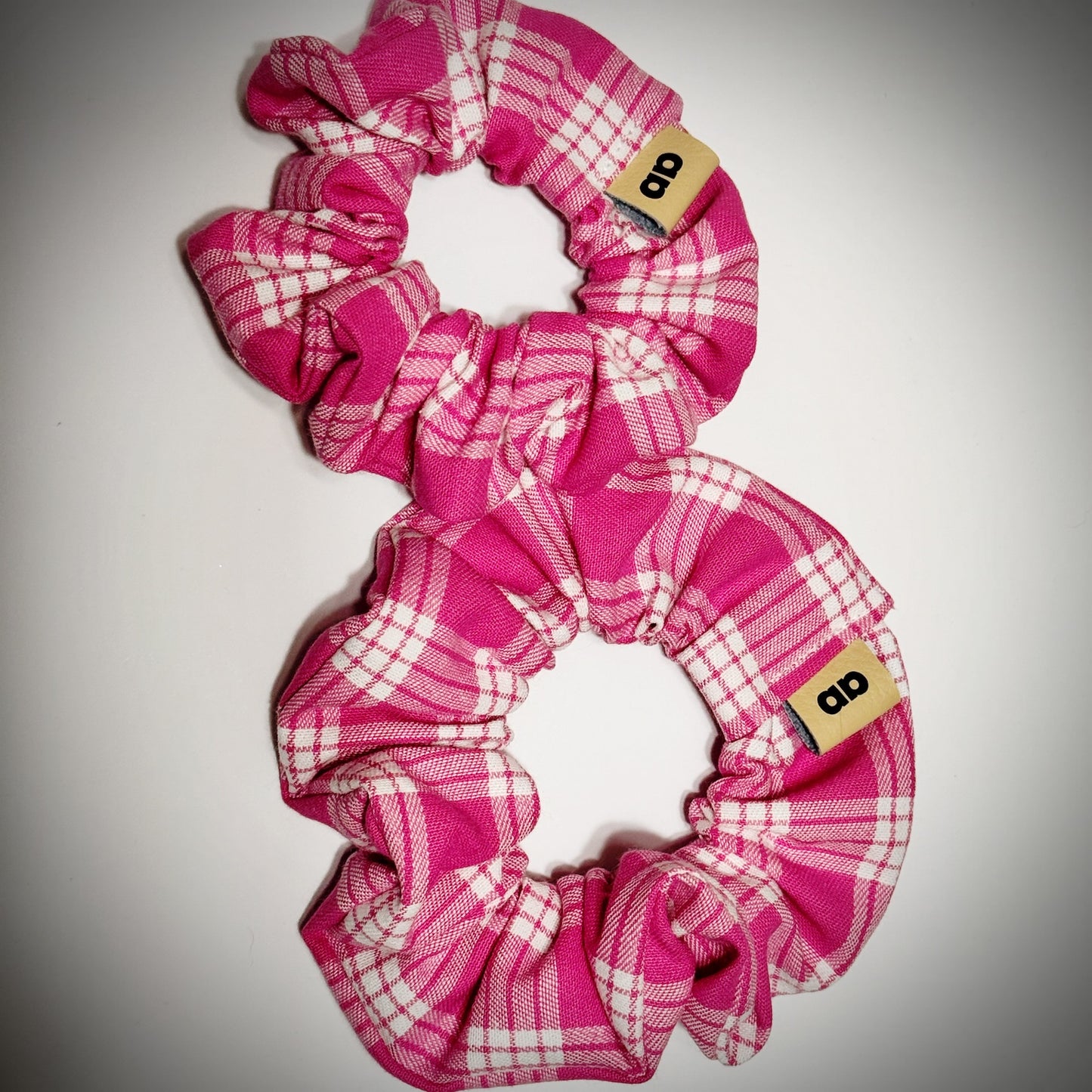 Pink Palaka scrunchie