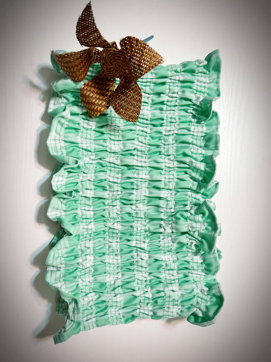 Mint Palaka tube top “boob tube”