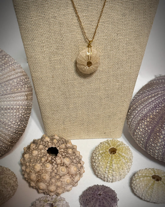 Light green urchin (wana) necklace