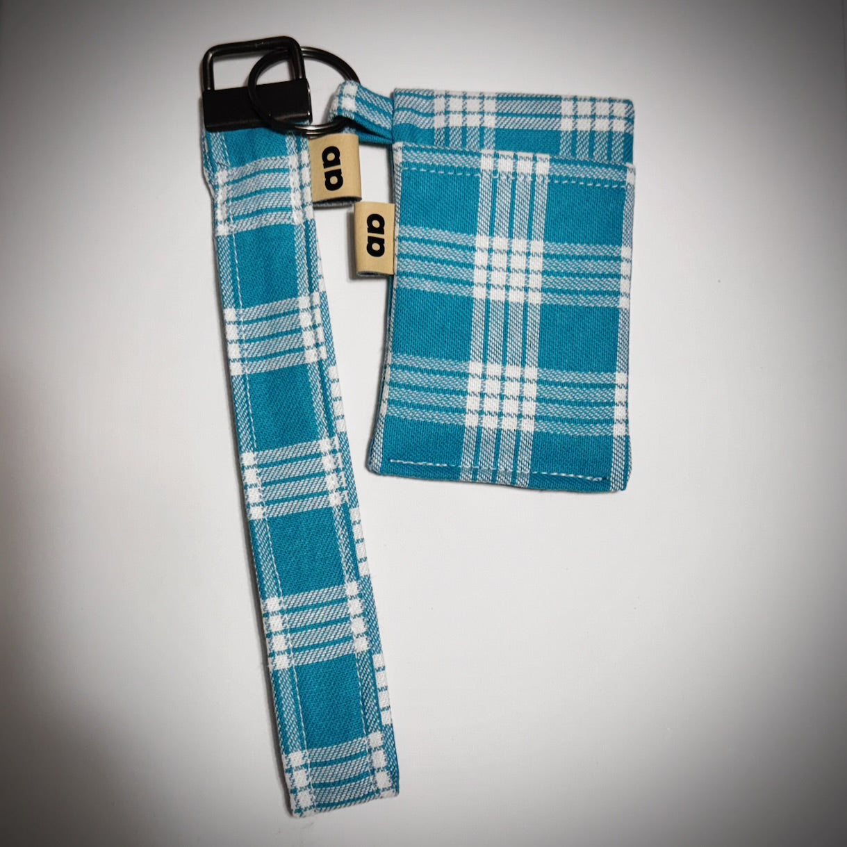 Teal Palaka key fob and pocket pouch