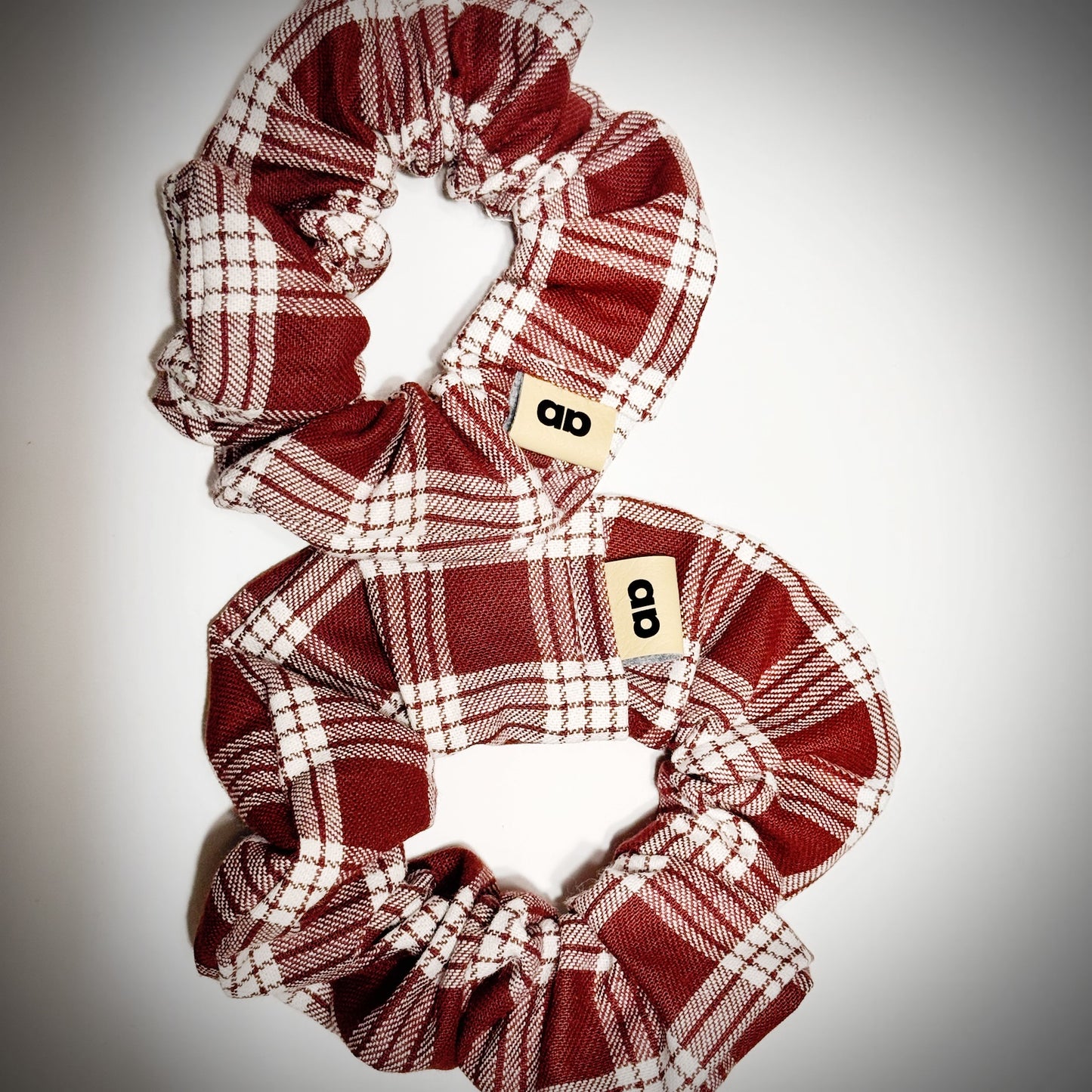 Brown Palaka scrunchie