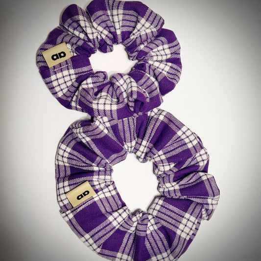 Purple Palaka scrunchie