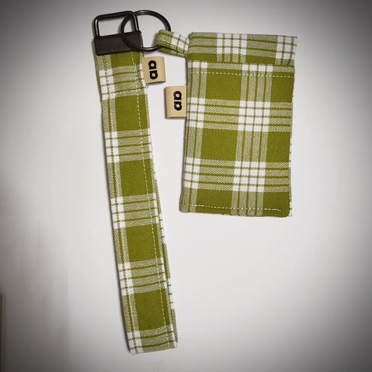 Sage Palaka key fob and pocket pouch