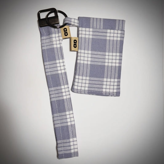 Lilac Palaka key fob and pocket pouch