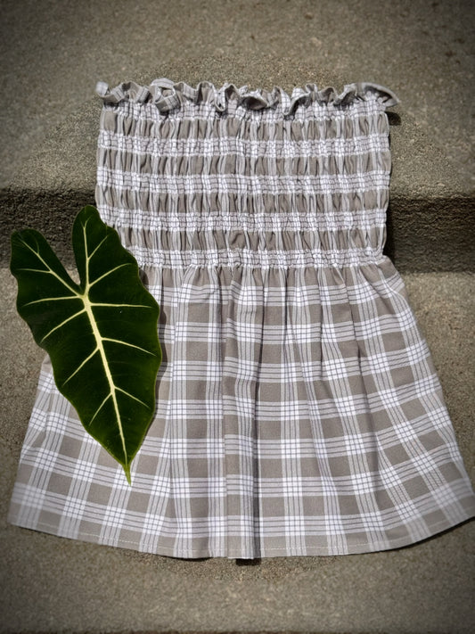 Gray Palaka babydoll top