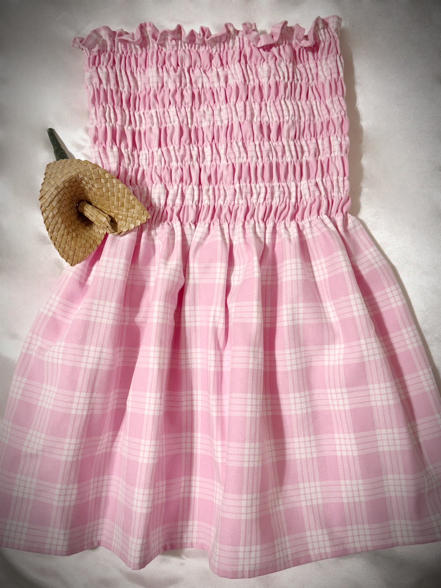 Light Pink Palaka babydoll top