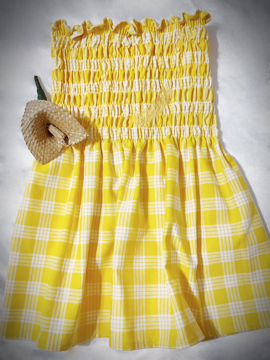 Yellow Palaka babydoll top